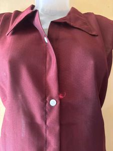 Maroon Kurta Set