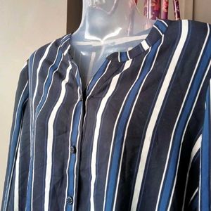 Striped Button-Down Shirt