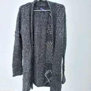 Grey Woolen Shrug