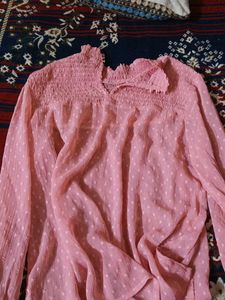 Charming Rose Textured Blouse