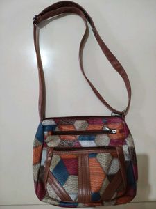 Unused Patchwork Crossbody Bag Very Light Weight