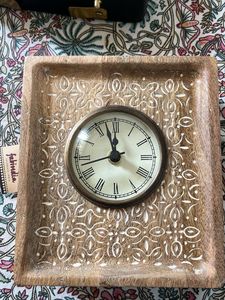 Wooden Decorative Clock Tray working