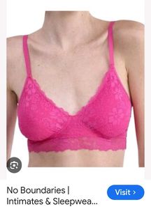 No boundaries Coral Lace Bralette