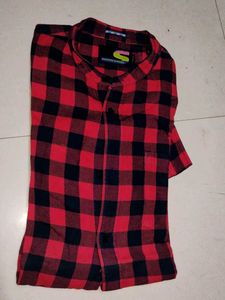 Red &amp; Black Plaid Shirt