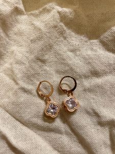Elegant Clover Stud Earrings