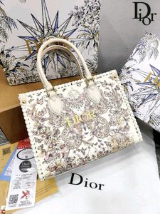 DIOR* *BRAIDED CELESTIAL PRINT HANDBAG WITH WHIPST