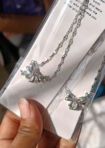 ~•°Bow Necklace (Stainless Steel)