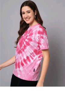 Pink Tie-Dye Heart T-Shirt