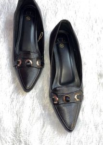 Carlton London Black Loafers