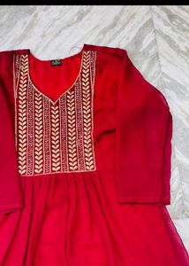 Elegant Red Ethnic Gown