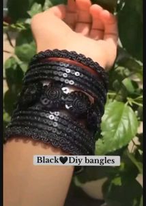 Handmade Black Bangles