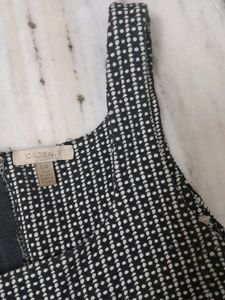 Square Neck Flared Dress - Bordeaux