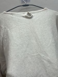 Embellish Off White Pullover