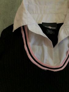 Korean Style Top With Shirt Collars