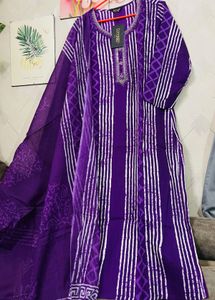 cotton Purple Kurta Set unused fixed price