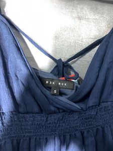 Charming Blue Puff Sleeve Dress