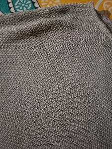 Grey Textured Knit Top