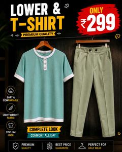 Men's Casual T-Shirt & Pants Set
