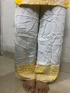 Yellow Chikankari Kurta Set