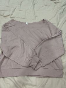 Pastel Oversized off the shoulder Sweatshirt