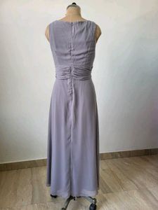 Elegant Grey Maxi Dress