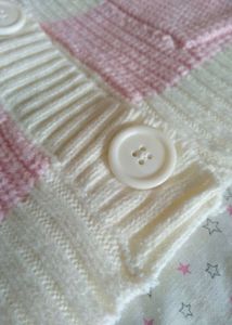 H&amp;M Pink &amp; White Striped Cardigan