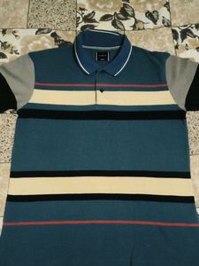 Striped Men's Polo T-Shirt