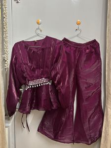 Elegant Purple Co-ord Set