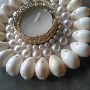 Handmade Shell Candle Holders (Set of 2)