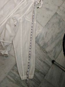 White Hooded Zip-Up Jacket