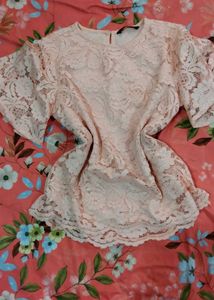 Chic Pink Lace Top