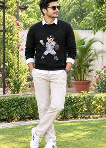 NEW Polo Ralph Lauren BLACK Bear Sweater