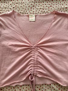 🩷🩷 Pink Ruched Long Sleeve Top