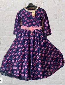 Girls Gown With Lagging