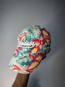 Tropical Floral Print Baseball Cap