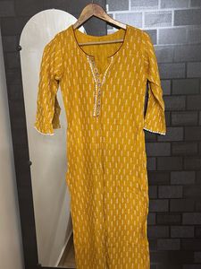 new yellow kurti