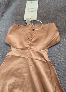 Satin Halter Top with Bow Back