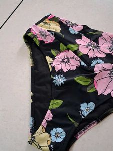 M Floral Print Bikini Bottom