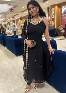Elegant Black Kurta Set with Dupatta