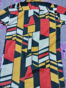 Abstract Print Men's Shirt