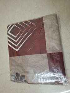 Maroon and Grey Geometric Print single Bedsheet