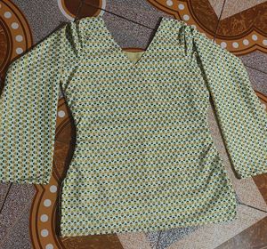 Short Kurti With Bell Bottom Sleeve