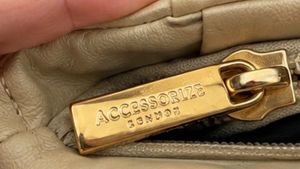 Accessorize London Cream Pleated Shoulder Bag