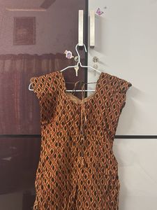 Brown Patterned Kurtas for Women