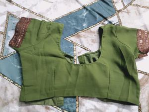 Beautiful Green Embroidered Saree