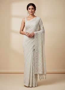 Elegant Embroidered Saree