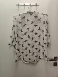 Cat Print Shirt