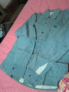Striped Button-Down Shirt