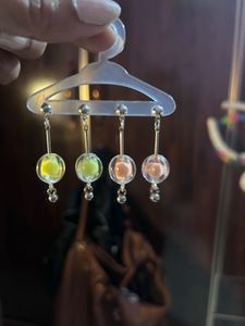 Cute Bubble Flower Dangle Earrings