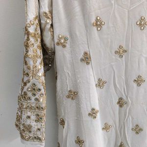 Embellished White Kurta